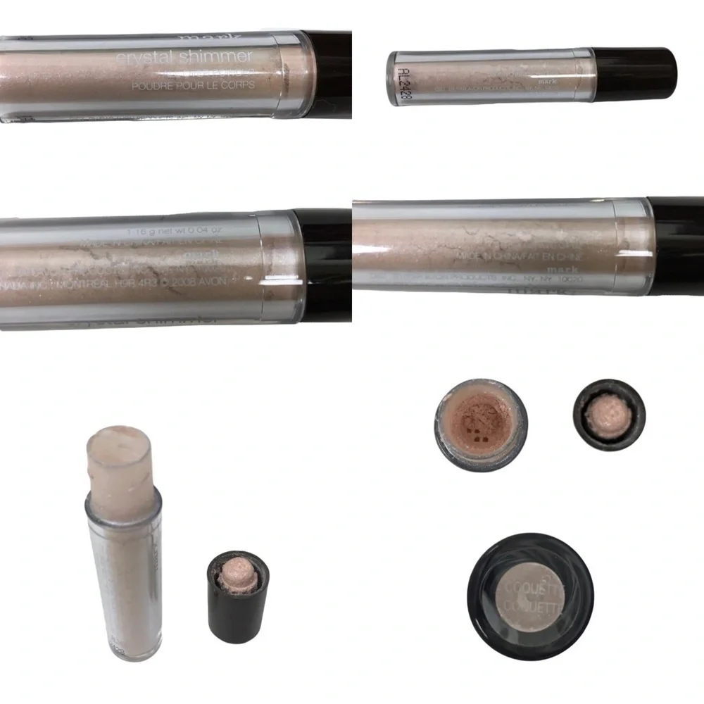 mark 5 Makeup Items Kiss Xpert Lip Treatment Mini Gloss Crystal Shimmer Powder